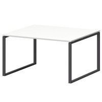 Смарт СMСП-О-18.123Пр25 (Белый/Антрацит) Стол переговорный на О-образном м/к