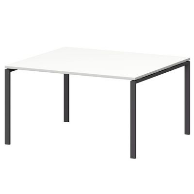 Смарт СMСП-П-12.123Пр25 (Белый/Антрацит) Стол переговорный на П-образном м/к