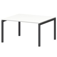 Смарт СMСП-П-14.123Пр50 (Белый/Антрацит) Стол переговорный на П-образном м/к