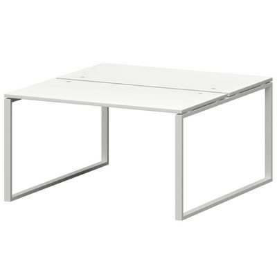 Смарт СМС2-О-16К.149Пр25 (Белый/Белый) Рабочая станция на О-образном м/к