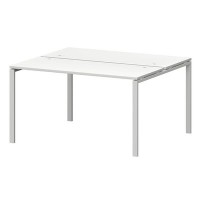 Смарт СМС2-П-12К.120Пр25 (Белый/Белый) Рабочая станция на П-образном м/к