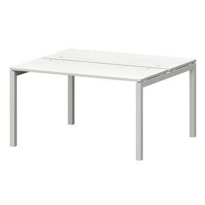 Смарт СМС2-П-18К.120Пр.50 (Белый/Белый) Рабочая станция на П-образном м/к