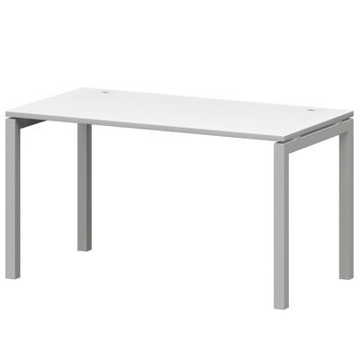 Смарт СМС25-П-14К.73.Пр50 (Белый/Белый) Стол рабочий на П-образном м/к