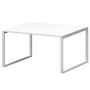 Смарт СMСП-О-14.123Пр25 (Белый/Белый) Стол переговорный на О-образном м/к