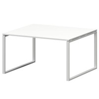 Смарт СMСП-О-18.123Пр25 (Белый/Белый) Стол переговорный на О-образном м/к
