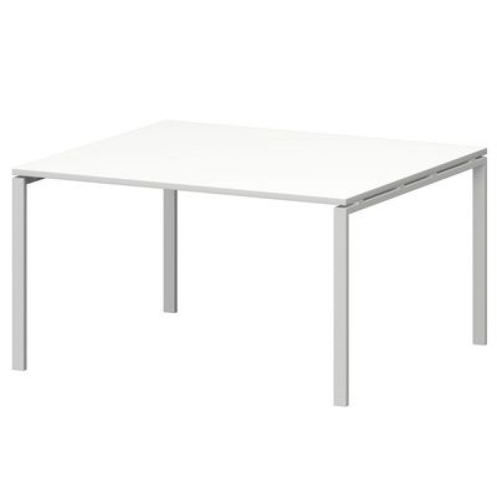 СMСП-П-14.123Пр25 (Белый/Белый) Стол переговорный на П-образном м/к