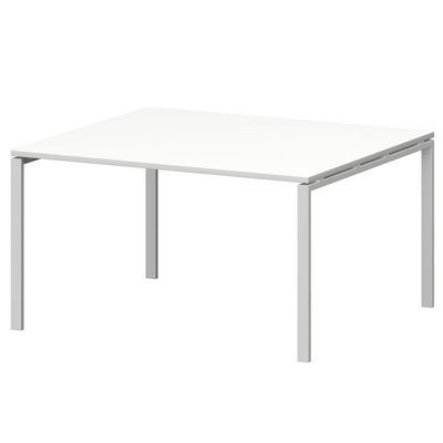 Смарт СMСП-П-16.123Пр25 (Белый/Белый) Стол переговорный на П-образном м/к