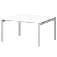 Смарт СMСП-П-16.123Пр50 (Белый/Белый) Стол переговорный на П-образном м/к