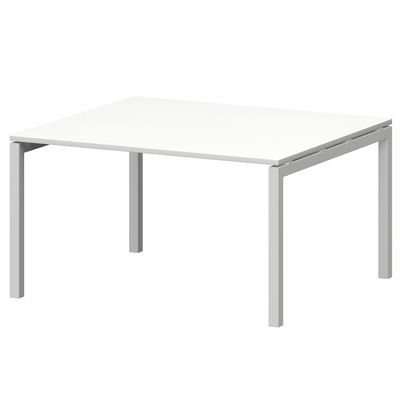 Смарт СMСП-П-16.123Пр50 (Белый/Белый) Стол переговорный на П-образном м/к