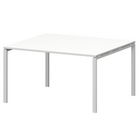 Смарт СMСП-П-18.123Пр25 (Белый/Белый) Стол переговорный на П-образном м/к