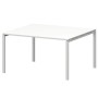 Смарт СMСП-П-18.123Пр25 (Белый/Белый) Стол переговорный на П-образном м/к