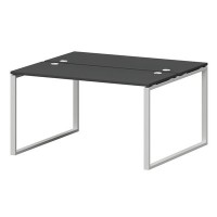 Смарт СМС2-О-12К.120Пр25 (Графит/Белый) Рабочая станция на О-образном м/к