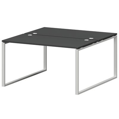 Смарт СМС2-О-12К.149Пр25 (Графит/Белый) Рабочая станция на О-образном м/к