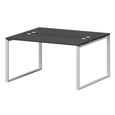 Смарт СМС2-О-14К.120Пр25 (Графит/Белый) Рабочая станция на О-образном м/к