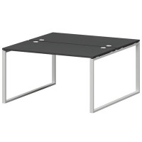 Смарт СМС2-О-18К.149Пр25 (Графит/Белый) Рабочая станция на О-образном м/к