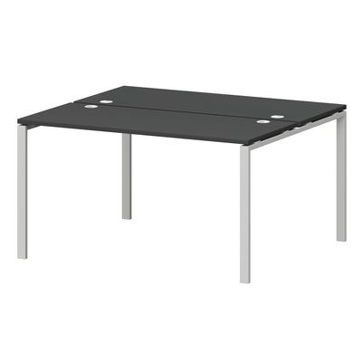 Смарт СМС2-П-18К.120Пр25 (Графит/Белый) Рабочая станция на П-образном м/к