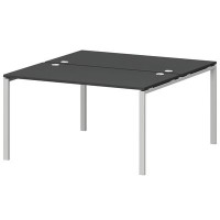 Смарт СМС2-П-18К.149Пр25 (Графит/Белый) Рабочая станция на П-образном м/к