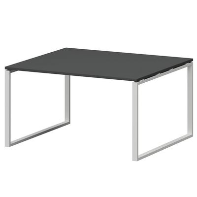 Смарт СMСП-О-14.123Пр25 (Графит/Белый) Стол переговорный на О-образном м/к