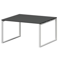 Смарт СMСП-О-18.123Пр25 (Графит/Белый) Стол переговорный на О-образном м/к