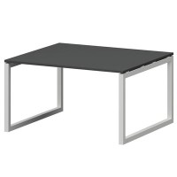 Смарт СMСП-О-18.123Пр50 (Графит/Белый) Стол переговорный на О-образном м/к