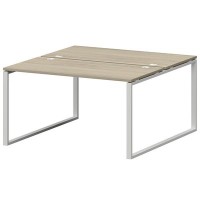 Смарт СМС2-О-14К.149Пр25 (Кронберг/Белый) Рабочая станция на О-образном м/к