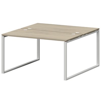 Смарт СМС2-О-16К.149Пр25 (Кронберг/Белый) Рабочая станция на О-образном м/к