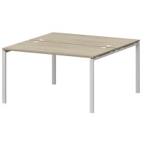 Смарт СМС2-П-10К.149Пр25 (Кронберг/Белый) Рабочая станция на П-образном м/к