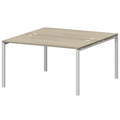 Смарт СМС2-П-10К.149Пр25 (Кронберг/Белый) Рабочая станция на П-образном м/к