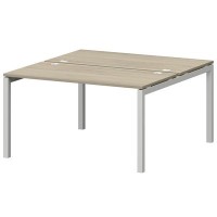 Смарт СМС2-П-10К.149Пр.50 (Кронберг/Белый) Рабочая станция на П-образном м/к