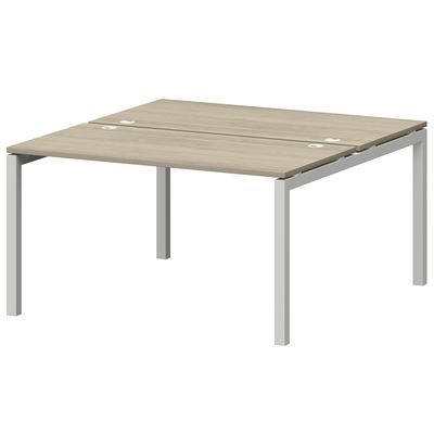 Смарт СМС2-П-10К.149Пр.50 (Кронберг/Белый) Рабочая станция на П-образном м/к