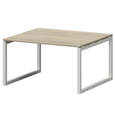 Смарт СMСП-О-12.123Пр50 (Кронберг/Белый) Стол переговорный на О-образном м/к