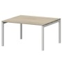 Смарт СMСП-П-14.123Пр50 (Кронберг/Белый) Стол переговорный на П-образном м/к