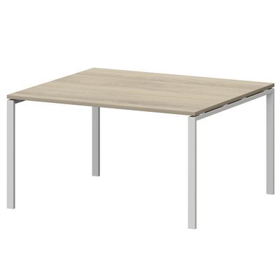 Смарт СMСП-П-16.123Пр25 (Кронберг/Белый) Стол переговорный на П-образном м/к