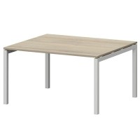 Смарт СMСП-П-16.123Пр50 (Кронберг/Белый) Стол переговорный на П-образном м/к