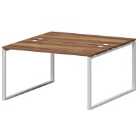 Смарт СМС2-О-12К.149Пр25 (Таксония/Белый) Рабочая станция на О-образном м/к