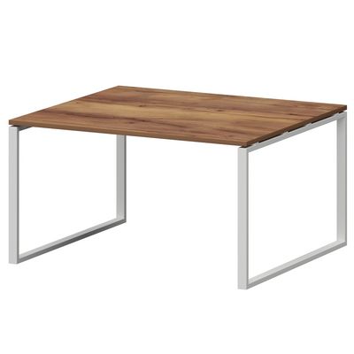 Смарт СMСП-О-14.123Пр25 (Таксония/Белый) Стол переговорный на О-образном м/к