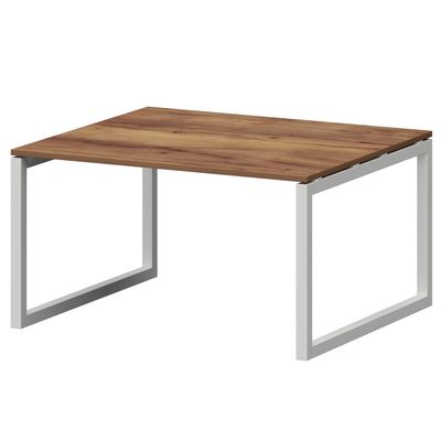 Смарт СMСП-О-14.123Пр50 (Таксония/Белый) Стол переговорный на О-образном м/к