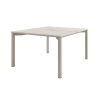 Solution D-40 (Акация Морава/Кашемир) Стол тандем на металлокаркасе