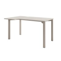 Solution D-51 л (Акация Морава/Кашемир) Стол эргономичный на металлокаркасе, левый