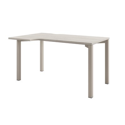 Solution D-51 л (Акация Морава/Кашемир) Стол эргономичный на металлокаркасе, левый