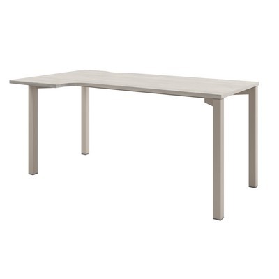 Solution D-52 л (Акация Морава/Кашемир) Стол эргономичный на металлокаркасе, левый