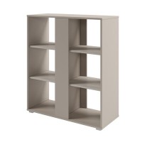 Solution D-73 (Акация Морава/Кашемир) Стеллаж с планкой средний открытый