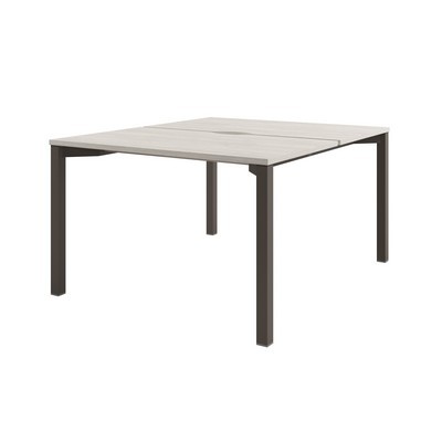 Solution D-40 (Акация Морава/Трюфель) Стол тандем на металлокаркасе