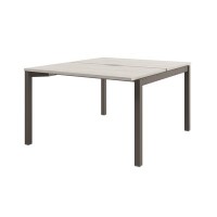 Solution D-401 (Акация Морава/Трюфель) Бенч-система на 2 рабочих места, начальная секция