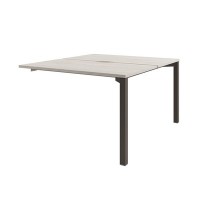 Solution D-403 (Акация Морава/Трюфель) Бенч-система на 2 рабочих места, конечная секция