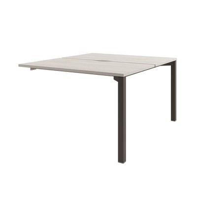 Solution D-403 (Акация Морава/Трюфель) Бенч-система на 2 рабочих места, конечная секция