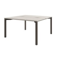 Solution D-41 (Акация Морава/Трюфель) Стол тандем на металлокаркасе