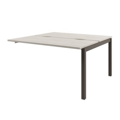 Solution D-412 (Акация Морава/Трюфель) Бенч-система на 2 рабочих места, средняя секция