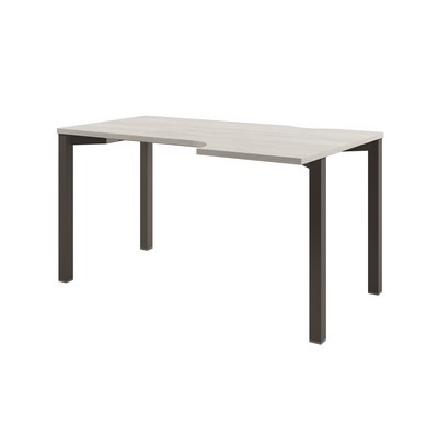 Solution D-51 пр (Акация Морава/Трюфель) Стол эргономичный на металлокаркасе, правый