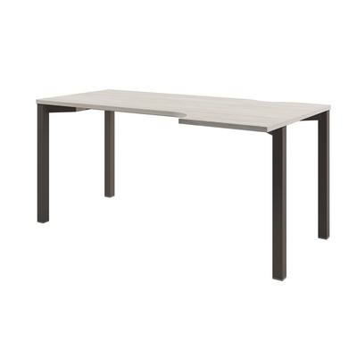 Solution D-52 пр (Акация Морава/Трюфель) Стол эргономичный на металлокаркасе, правый